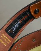 "ARIAT" 00's-10's Studded tooled leather western belt