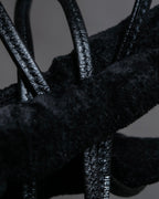 "HERMES" Le Sifflet à Ultrason series whistle motif leather necklace