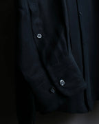 "HUGO BOSS" Striped fabric super oversized black shirt