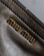 "MIU MIU" Overflap gold Parts design 2-way bag