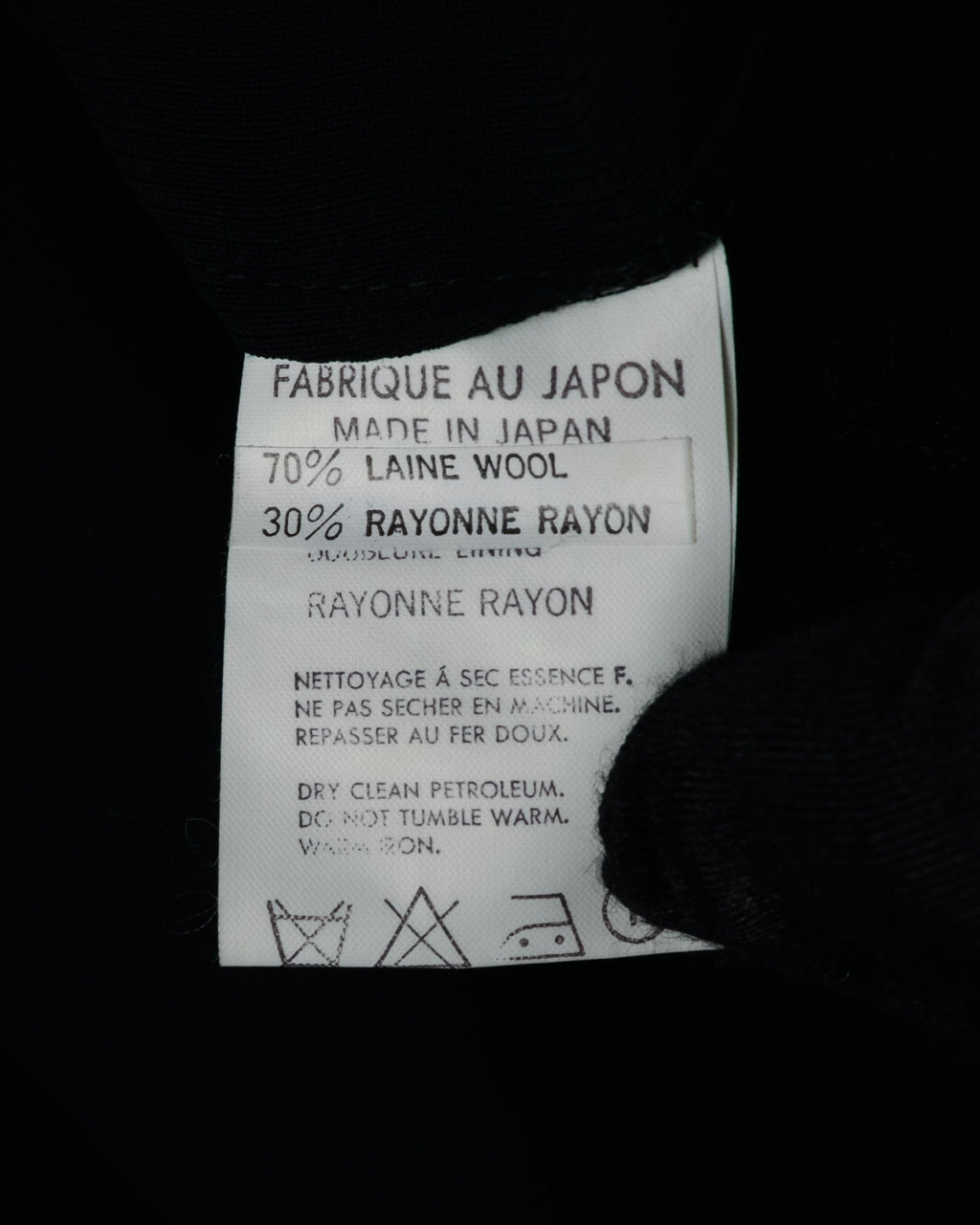 "Y’s" 00’s Asymmetric pleated-back three-button jacket