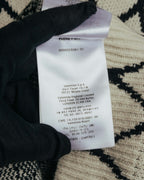 "VALENTINO" 20's Oversized diamond jacquard turtleneck knit sweater