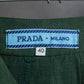 "PRADA" 100% silk pleated flared maxi skirt