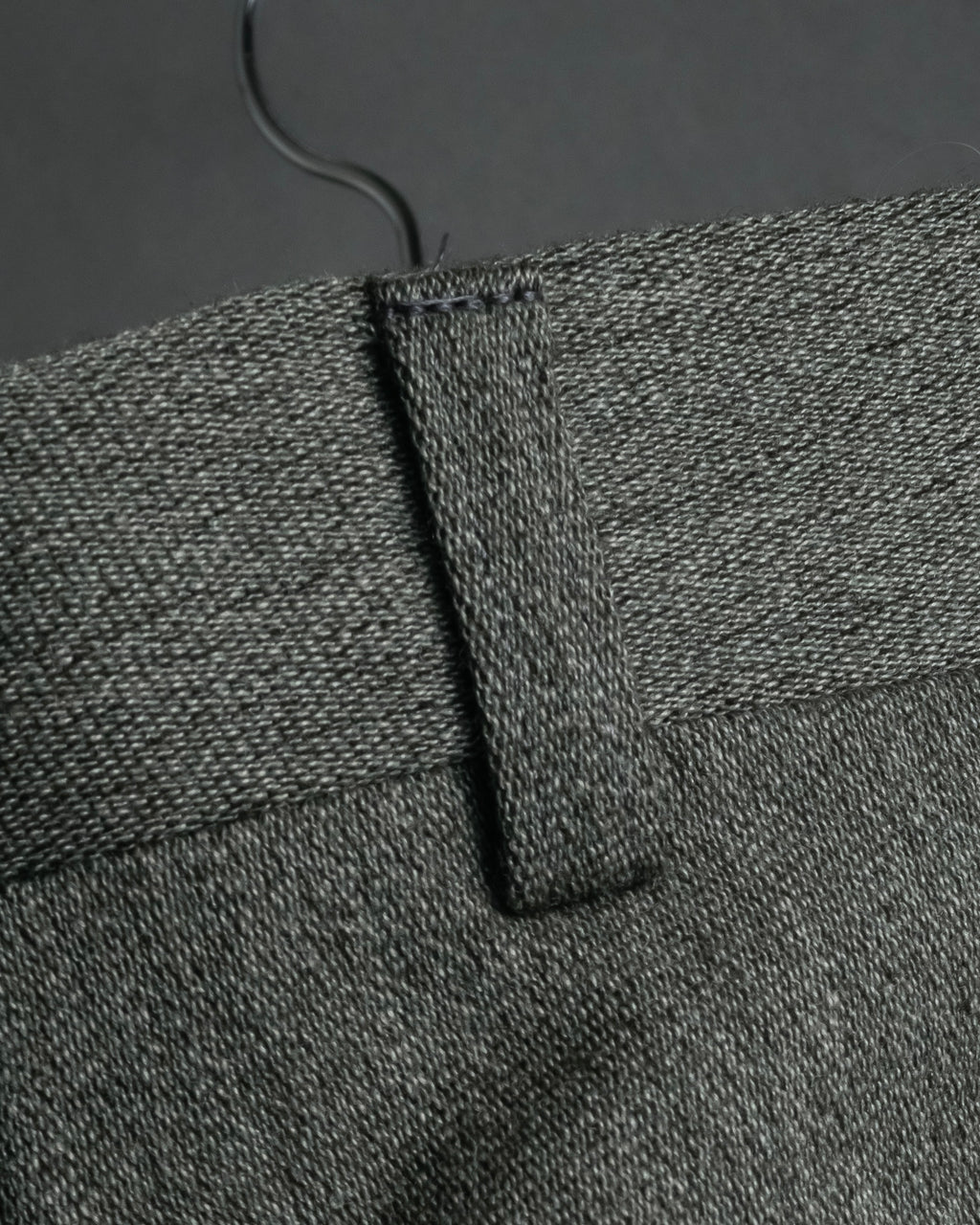 "YVES SAINT LAURENT" Deep pleat tapered wool slacks