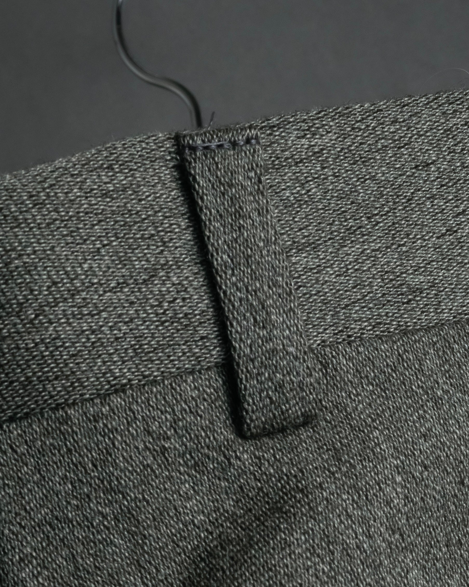 "YVES SAINT LAURENT" Deep pleat tapered wool slacks