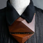 "ESCADA" 100% wood vintage triangle necklace