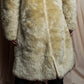 "DIESEL" Double zipper hooded long fur coat