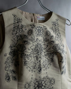 "RED VALENTINO" Baroque print sleeveless dress