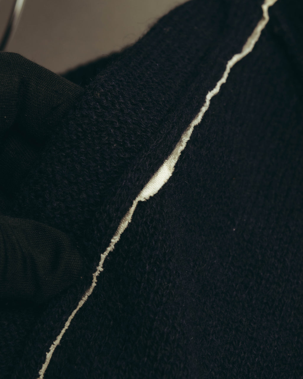 "Yohji Yamamoto +NOIR" 00's-10's Soft alpaca wool knit cardigan
