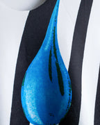 "RAF SIMONS" 14ss Neoprene graphic sleeveless T-shirt