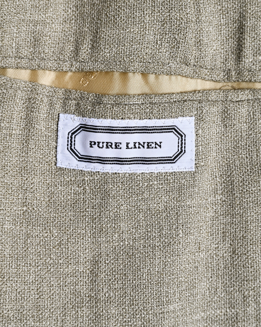 HERMES/ Pure Linen Oversized Single Breasted Tailored Jacket Beige