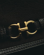 "Salvatore Ferragamo" 00's-10's Gancini leather shoulder bag
