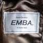 "EMBA" Large collar mid length fur coat