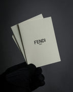 “FENDI” 2010’s Architectural grained leather 3Jours bag