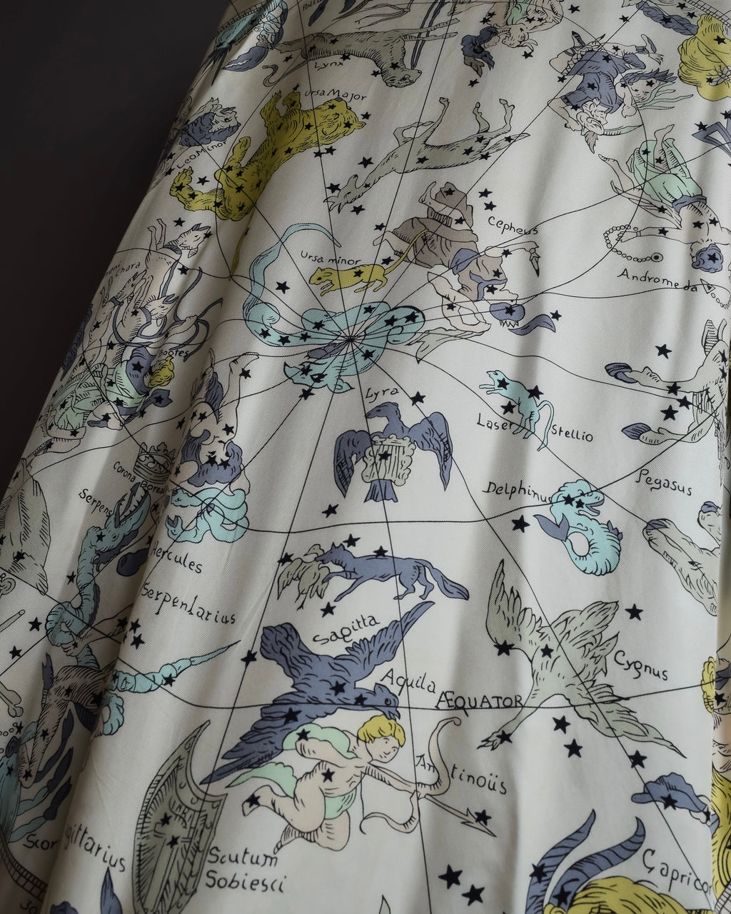 "HERMES" Margiela period Les Étoiles, Stars silk shirt