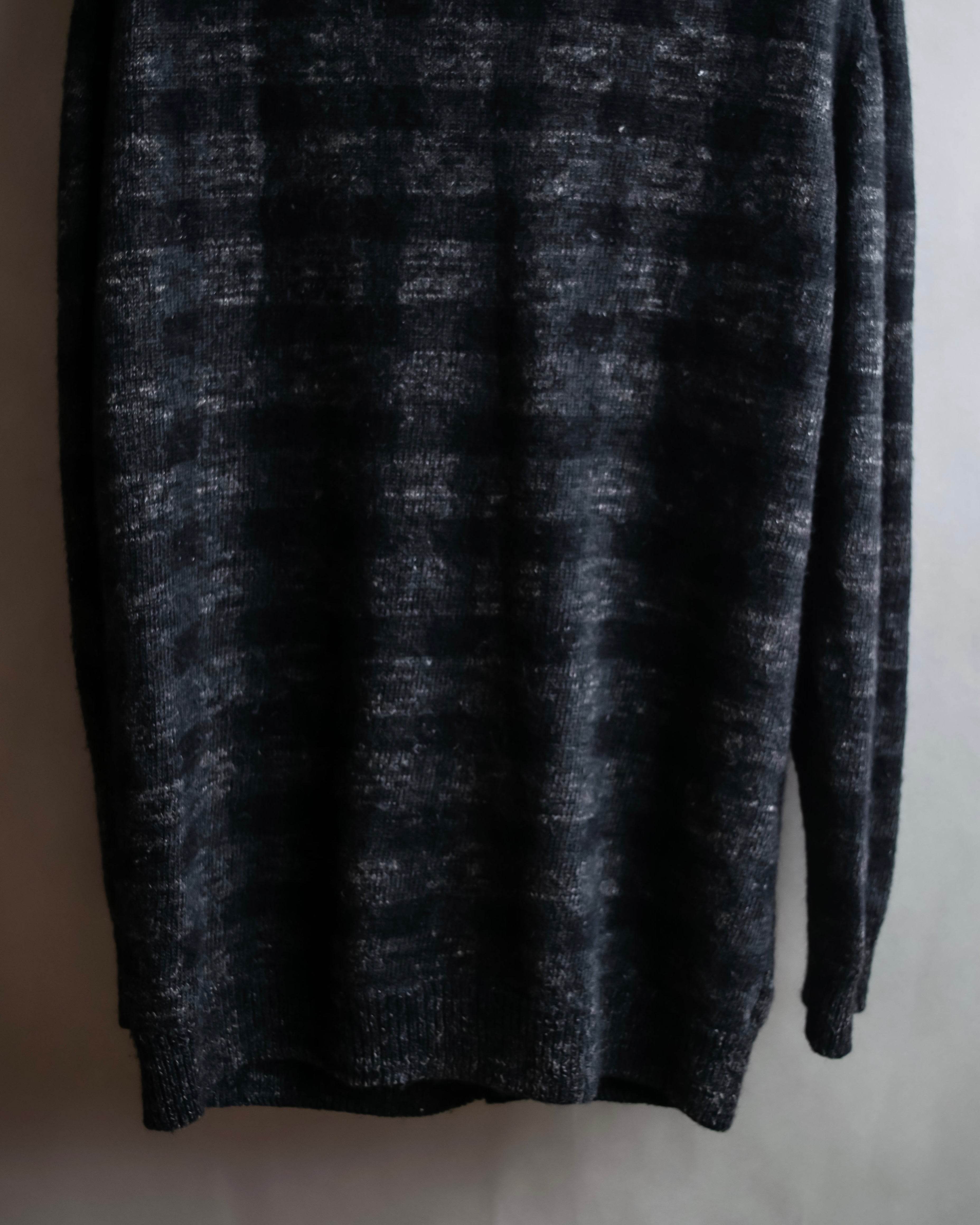 "CHANEL" Sample product hairy material light unevenness cardigan