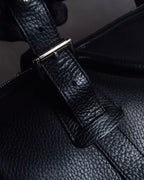 "BURBERRY" Refined design mini Boston leather bag