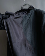 "ISSEY MIYAKE" Different material switching design shape pattern tailored jacket