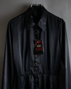 "JEAN PAUL GAULTIER" Beautiful glossy shirt dress