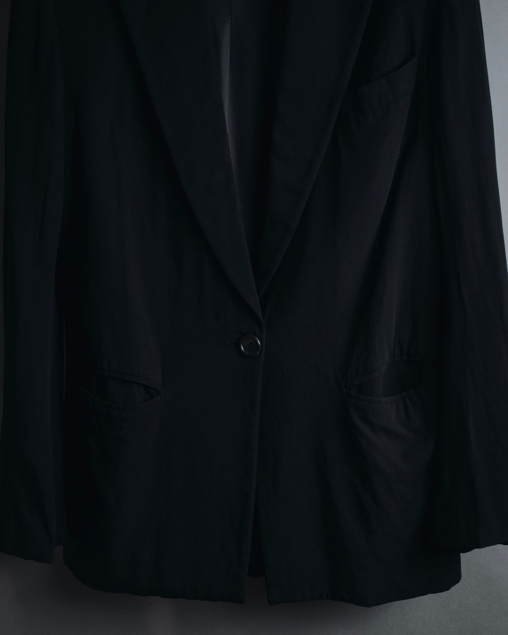 "ANN DEMEULEMEESTER" 90年代-00年代 流体人造丝原羊毛定制夹克