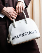 "BALENCIAGA" VILLE TOP HANDLE LEATHER HANDBAG