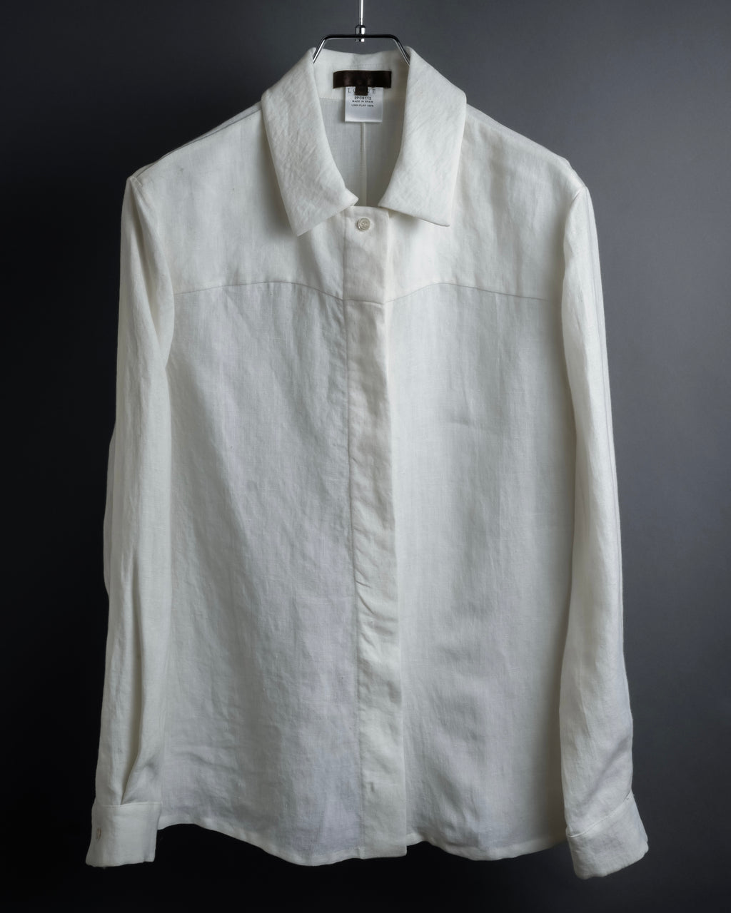 "LOEWE" 00's Fly front linen shirt