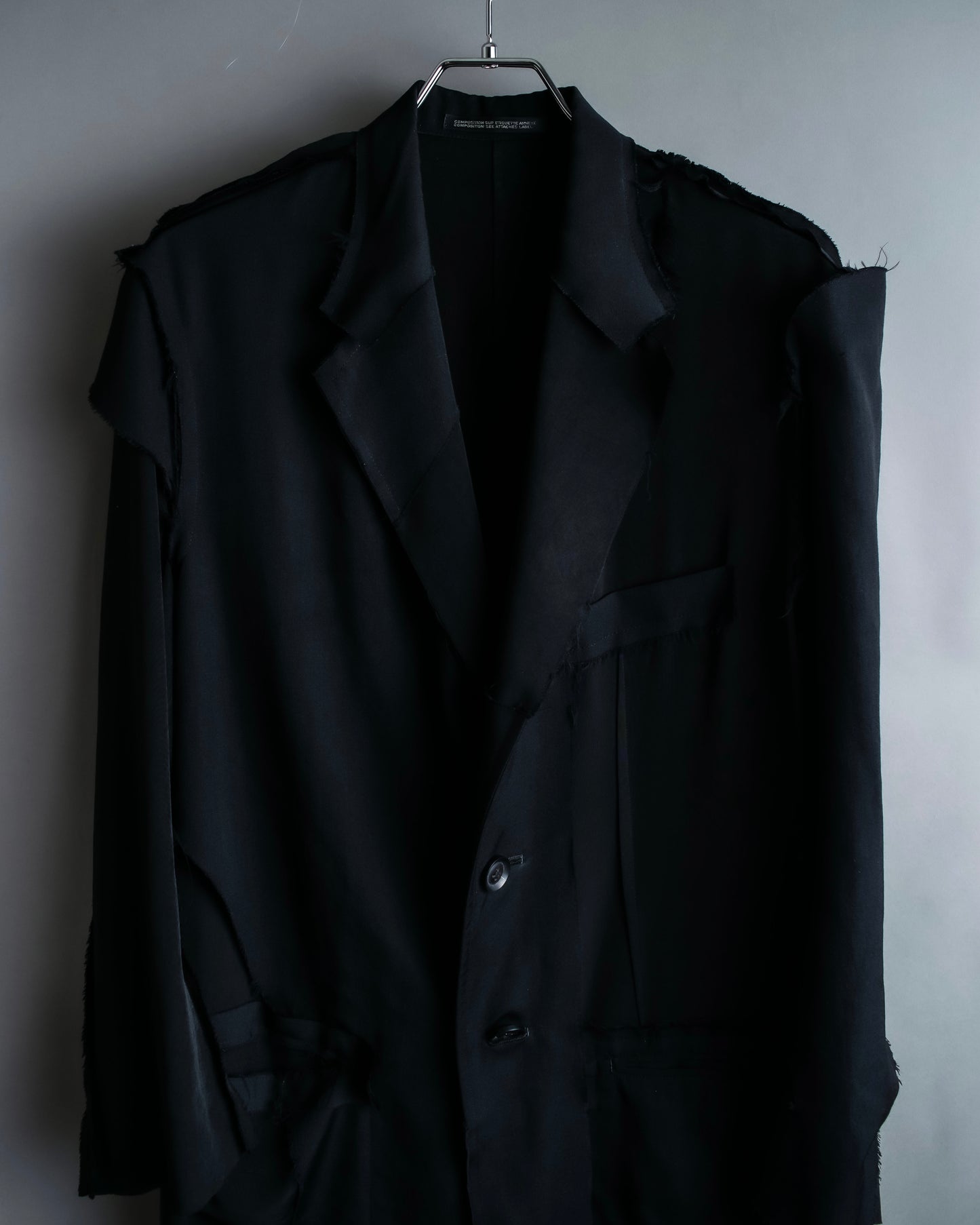 "B Yohji Yamamoto" Inside-out design super long shirt coat