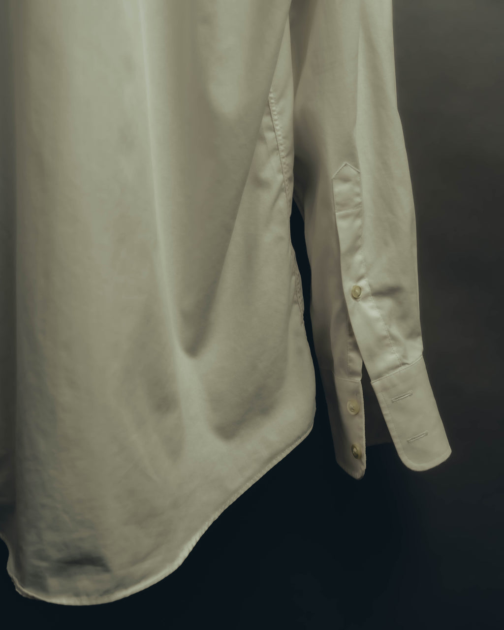 "Yves Saint Laurent" 80's-90's Classic off white dress shirt