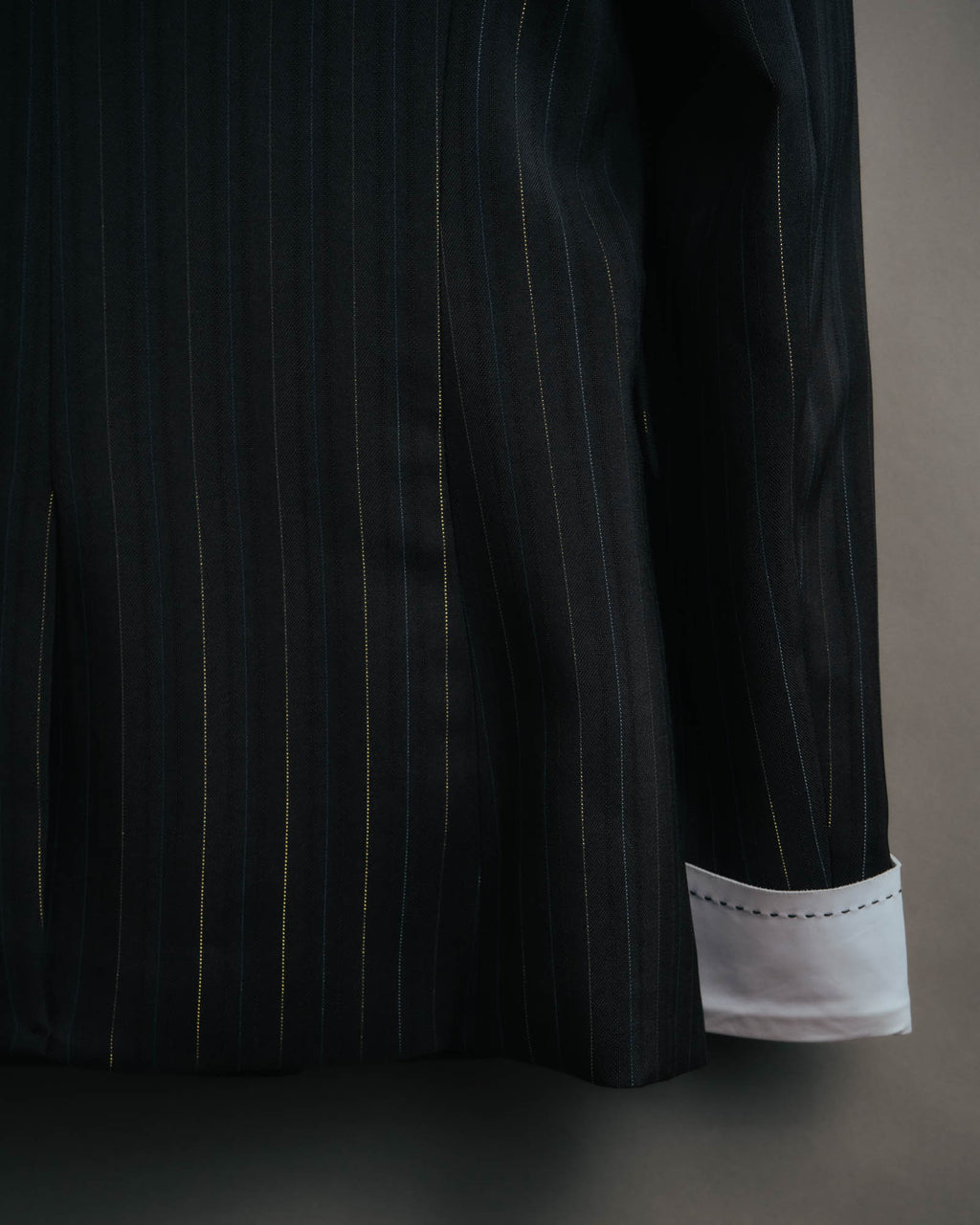 -SPECIAL-“SAINT LAURENT” 18's- Modern pinstripe double breasted jacket