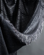 "GUCCI" GG pattern glitter blend woven large stole