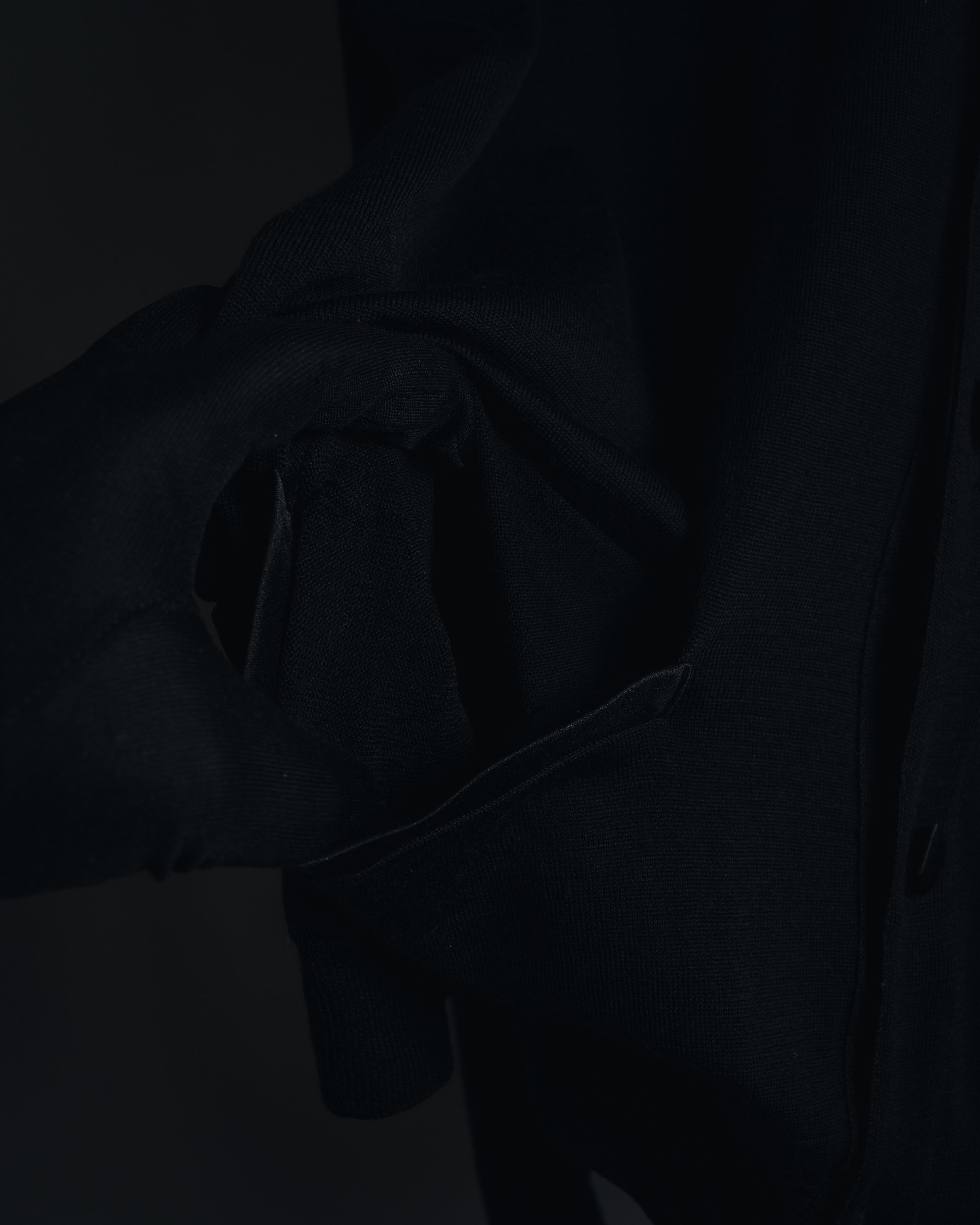 "JIL SANDER" 10’s minimalist satin covered buttons
wool cardigan