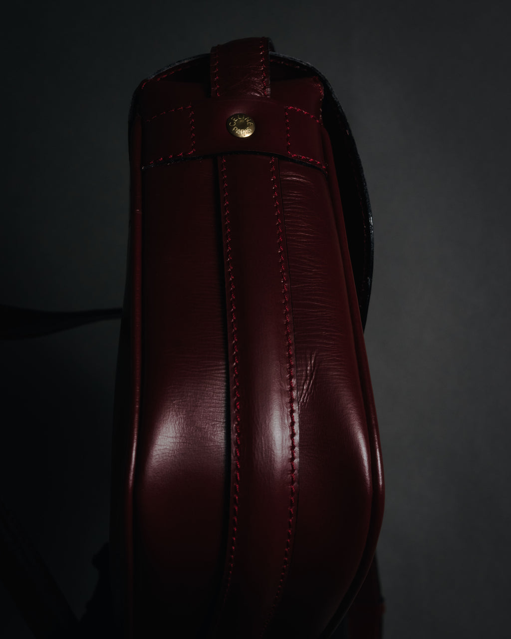 "CELINE" 2019-22 Heritage turn-lock box calf shoulder bag