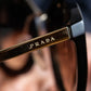 "PRADA" Oval square frame tortoiseshell sunglasses