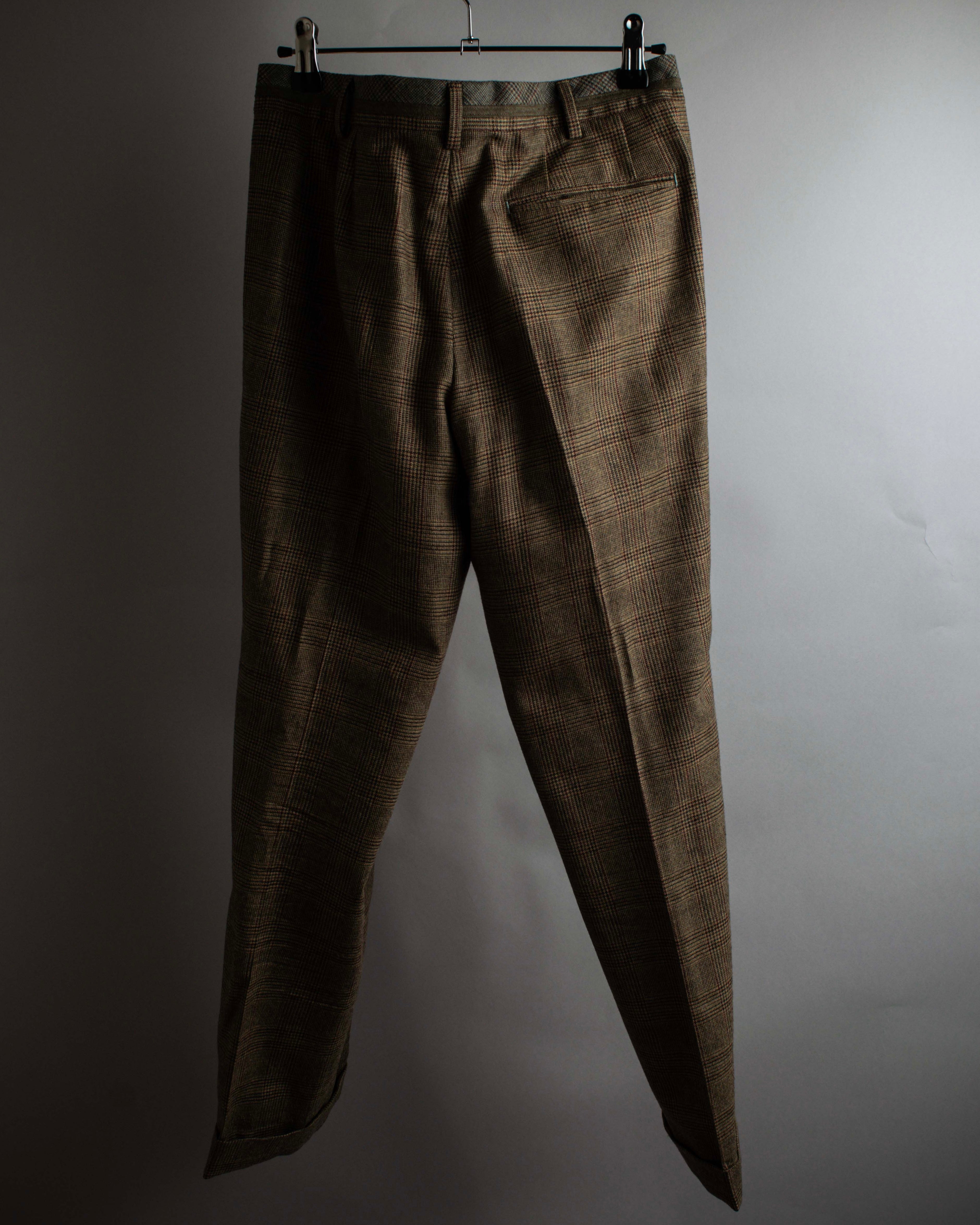 "PAUL SMITH" Flaming detail glen plaid set up