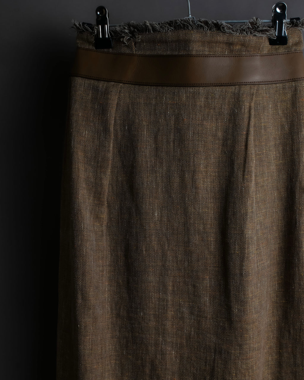 "HERMES" Gaultier period fringe design wrap skirt