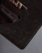 "LOEWE" Textured suede panel barcelona shoulder bag