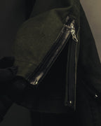 -SPECIAL- "COMME des GARÇONS HOMME" 03AW Asymmetric zip long coat