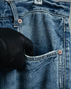 -SPECIAL- “SAINT LAURENT” 2023’s Long extreme baggy faded denim jeans