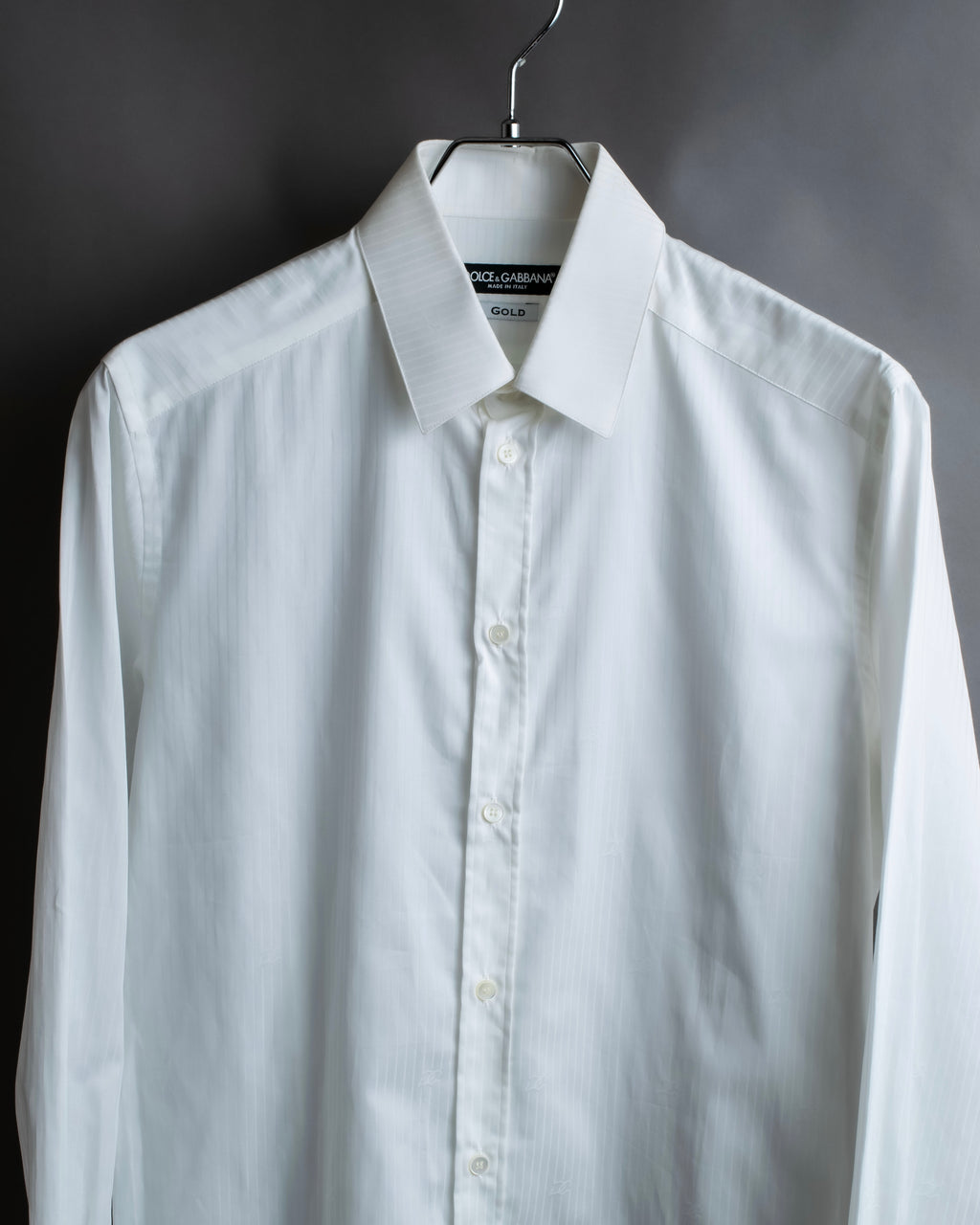 "DOLCE &amp; GABBANA" Shadow stripe pattern oversized shirt