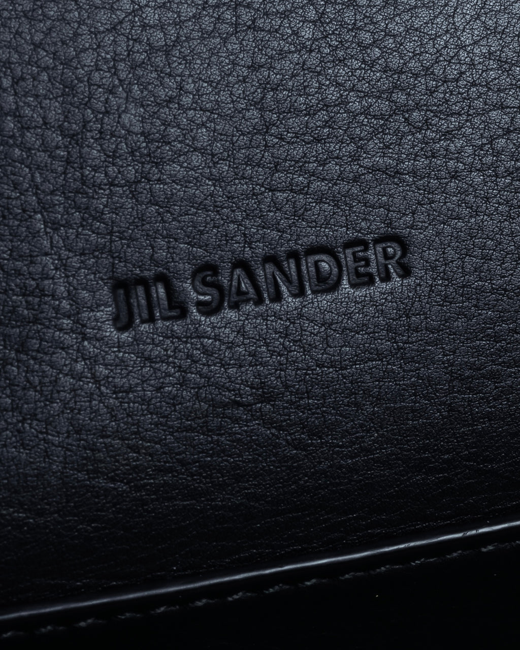 "JIL SANDER" Hill model gently curved leather shoulder bag
