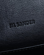 "JIL SANDER" Hill model gently curved leather shoulder bag