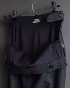 "HERMES" Margiela period semi-flared wool skirt