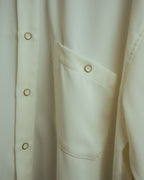 -MOOD Vintage Collections-
90’s Fine ridge ivory drape shirt