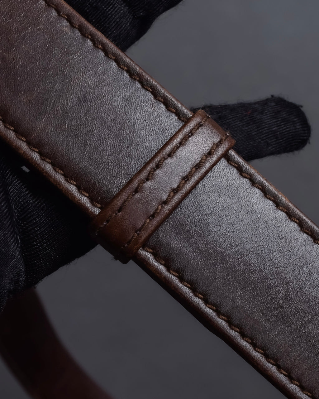 "GUCCI" 70's Embossed suede flap shoulder bag