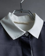 "CELINE" Combination color dress shirt