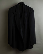 "GUCCI" Three-dimensional lapel design draped tailored jacket