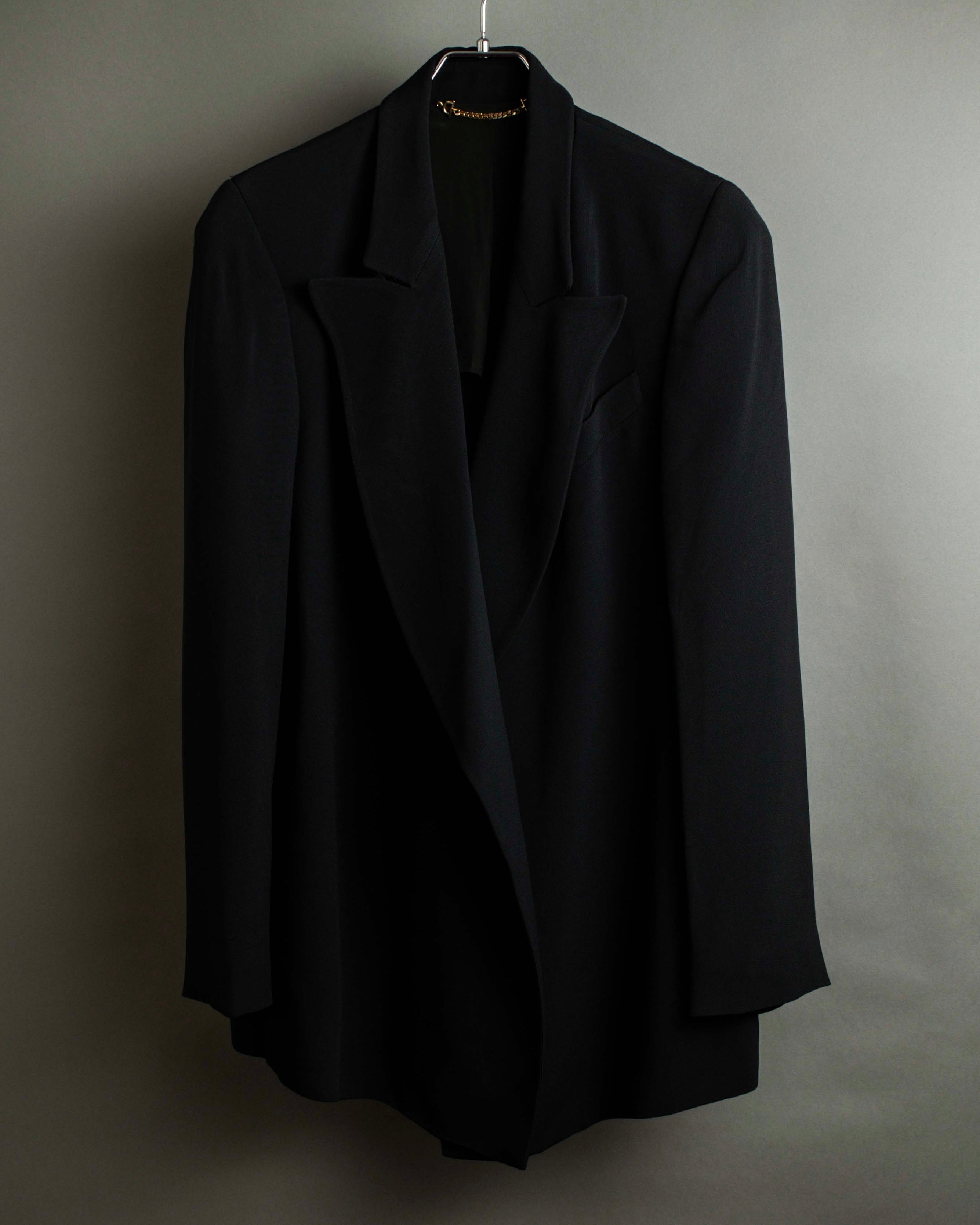"GUCCI" Three-dimensional lapel design draped tailored jacket
