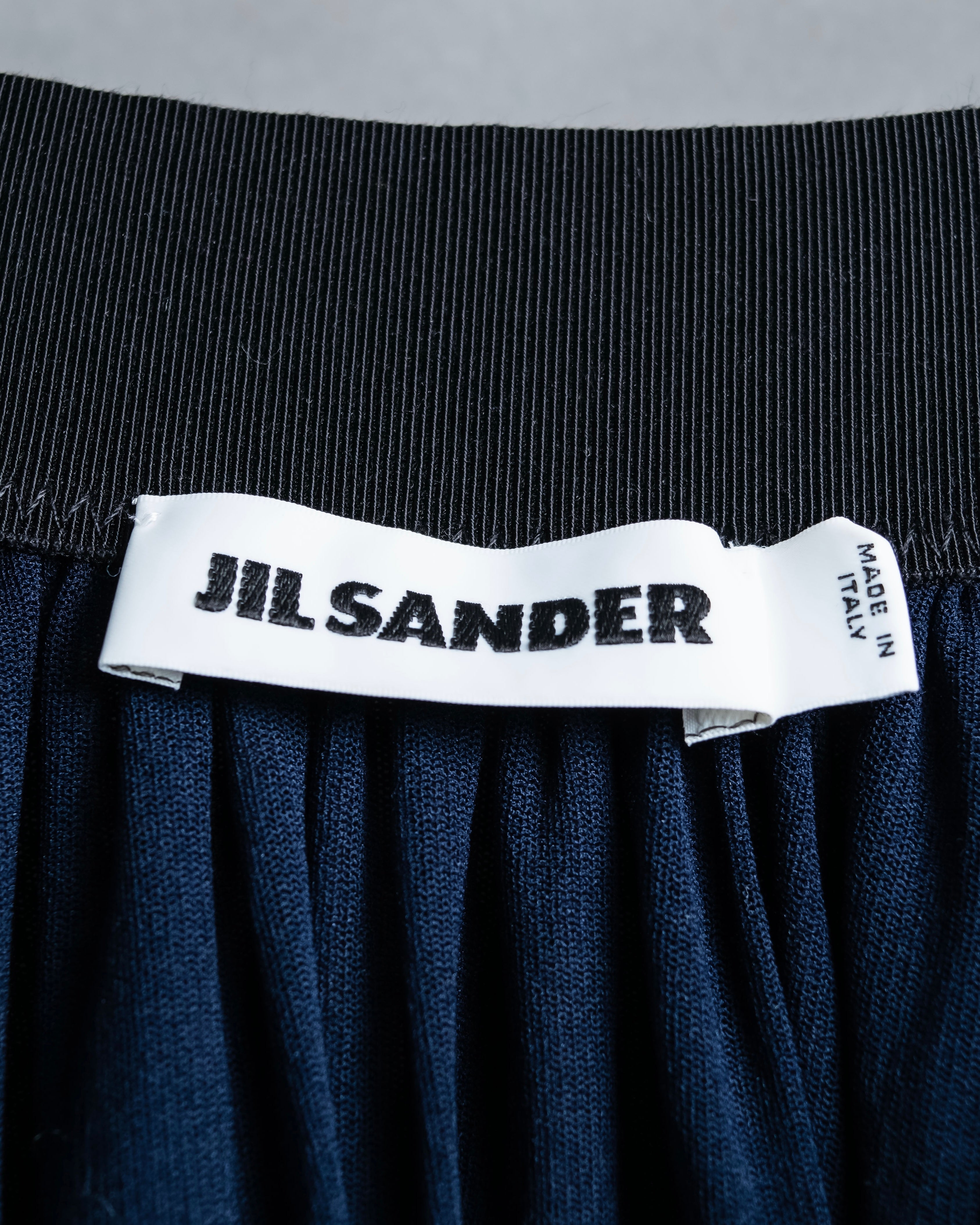 "JIL SANDER" Gathered design elastic waist skirt