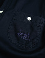 "CÉLINE" 70's-80's Sulky logo embroidered long sleeve shirt