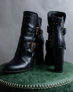 "MCQ Alexander McQueen" Studded design belted heel boots